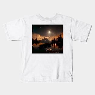 Moonlit forest #1 Kids T-Shirt